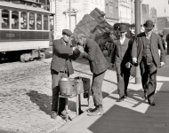 Baltimore Maryland circa  A chestnut vendor